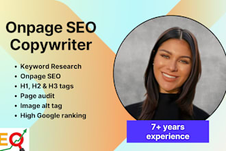 write optimized onpage SEO to boost your websites ranking