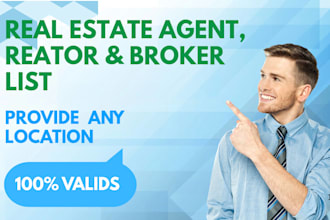 provide a real estate agent, realtor, and broker list