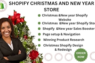 build christmas shopify sales store shopify dropshipping store for christmas