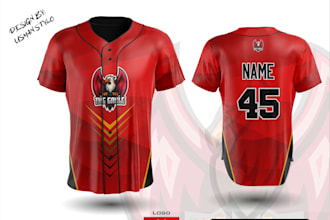 design softball and baseball jersey and uniforms