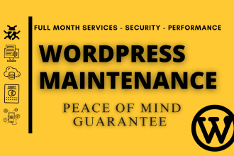 provide ultimate maintenance and support for wordpress website