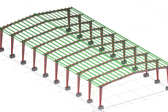 do peb, steel structure detailing in advance steel and tekla