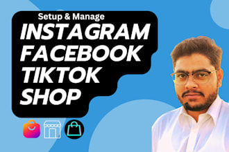 setup instagram facebook and tiktok shop integrate with shopify