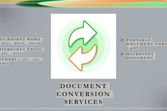 professionally work on your document conversion