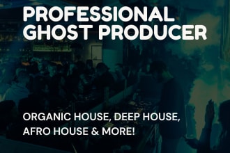 make your organic house, deep and afrohouse ghost producer