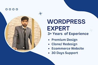 develop, redesign and revamp wordpress website