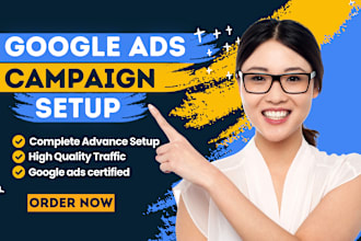 setup and optimize your google ads adwords PPC campaigns