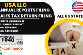 file annual report for USA llc and tax return