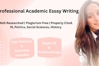 write academic essays on politics and global affairs