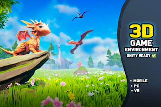 create optimized unity 3d game environments for mobile and VR