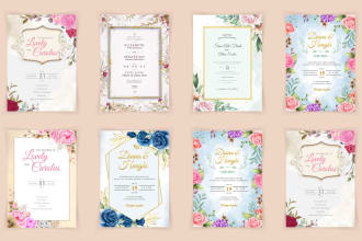 design custom birthday, wedding, greeting, anniversary, baby shower invitation