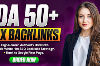 100 mix SEO dofollow backlinks with white hat link building