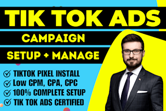 setup tik tok ads campaign, manage tik tok advertising, shopify tik tok ads