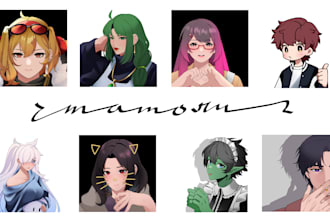 draw any illustration, oc, fanart, vtuber design in anime style