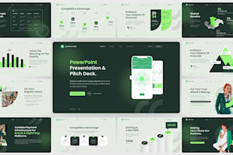 do powerpoint presentation and investor pitch deck design
