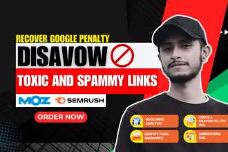 disavow toxic backlinks remove spammy links and recover google penalty