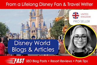 create disney world written blog content, guides or reviews