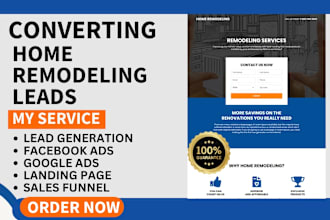 generate home remodeling leads home improvement home renovations leads funnel