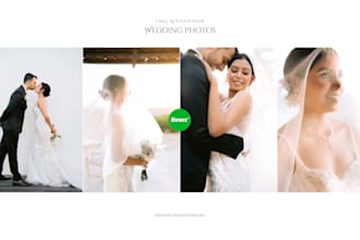 professionally edit your wedding and event photos