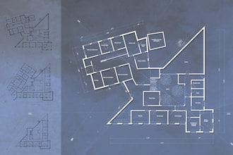 make architectural post production plans in photoshop