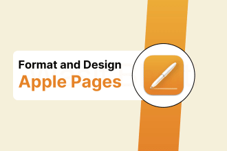design and format document in apple mac pages