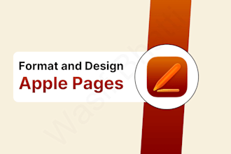 format, design, edit, create and fix document in apple mac pages