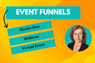 produce funnel for virtual event, masterclass, webinar or workshop