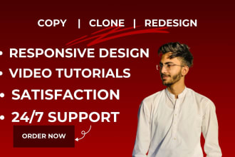 develop a pixel perfect copy clone of any wordpress website
