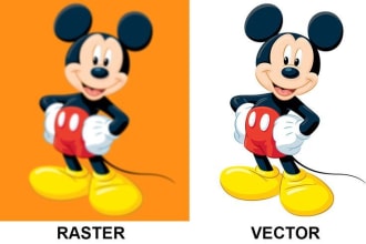 vectorize redraw your design to a vector file high resolution ai,svg,png,pdf,eps