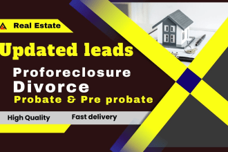 provide foreclosure and divorce, probate leads