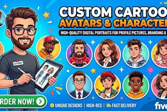 make a cartoon avatar or cartoon character of you
