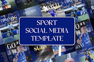 design football social media posts and matchday graphics