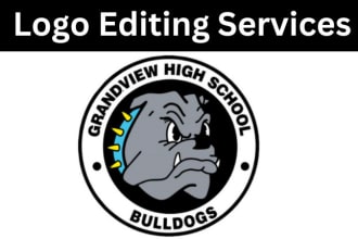 replicate, change font, vectorize, digitalize, remake your logo