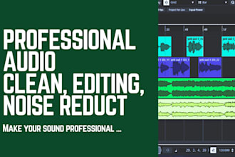 cleanup, edit, mix, master, convert and fix your audio