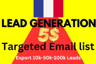 provide a high quality france b2b lead generation and email leads list