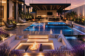do landscape design, backyard, garden, front yard, pool, site plan, deck