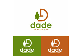 high end landscaping company logo design