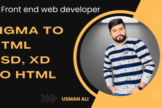 do figma to HTML, PSD to HTML
