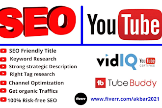 do best youtube video SEO for top ranking with vidiq and tubebuddy