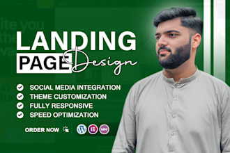 elementor landing page expert , wordpress landing page design or landing page