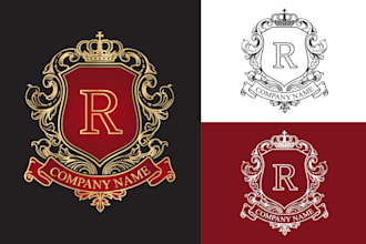 design and redesign family crest coat of arms heraldic and vintage logo
