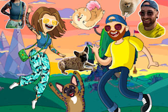 draw you in adventure time style