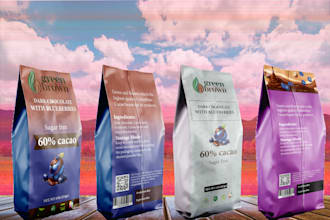 do coffee label, coffee packaging, and product label design