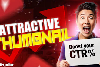 design attractive youtube thumbnail