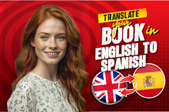 translate your book in english to spanish or in spanish to english translation