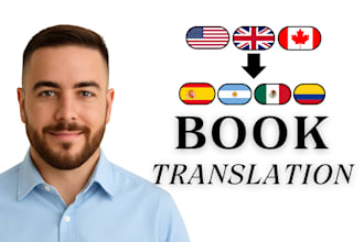 translate your book in english to spanish or in spanish to english translation
