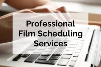 make a professional schedule and breakdown for your film
