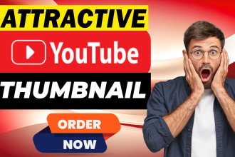 design thumbnail attractive eye catchy youtube thumbnail