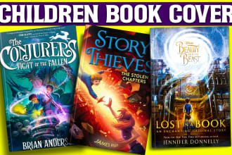 do children book cover, kdp cover and ebook cover in just 3 hrs