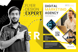 design professional corporate, real estate, car, event flyer for your business